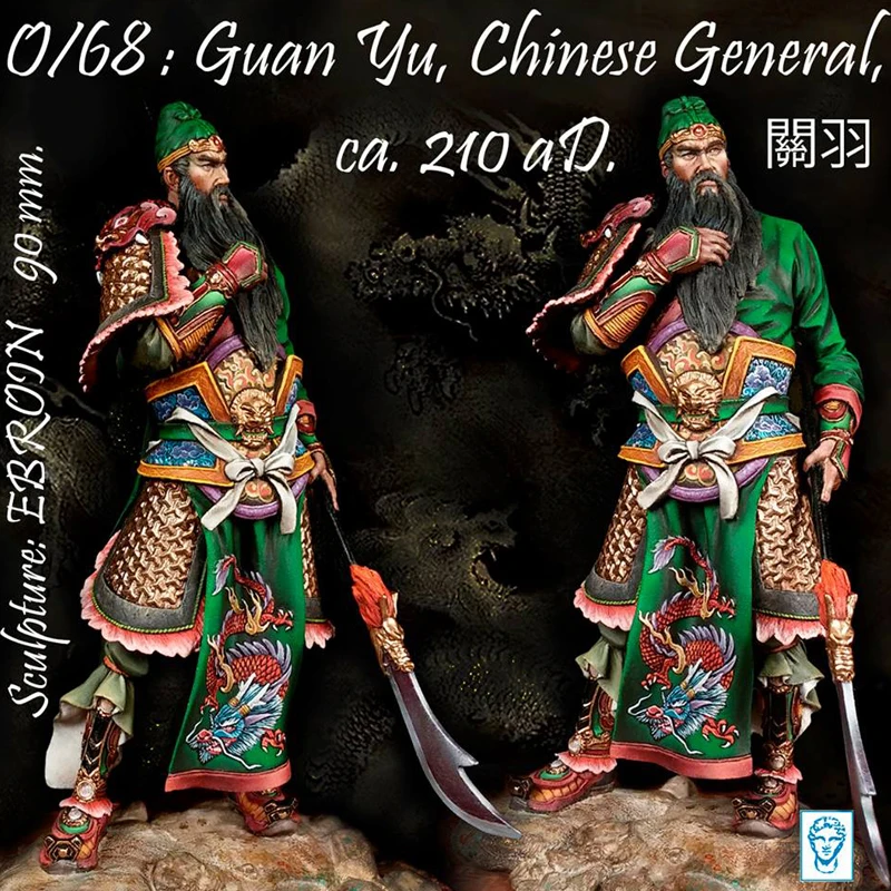 1/20 Guan Yu Chinese General Romance of the Three Kingdoms Ancient historical figures Resin Figure GK Uncoated No colour