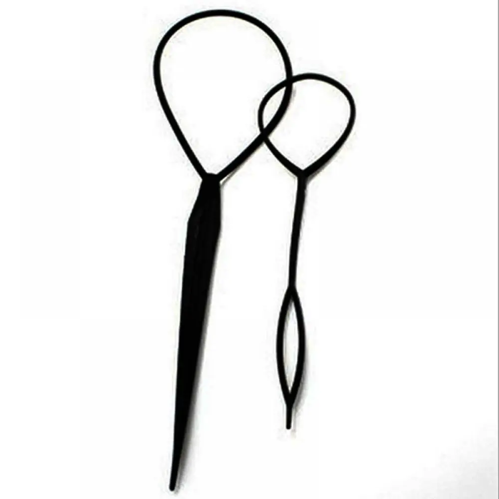 4pcs Magic Hair Braiding Twist Curler Styling Set Hairpin Holding Hair Braiders Pull Hair Needle Ponytail DIY Tool G0307