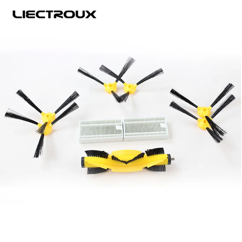 Comprar (Forb6009) Repuestos para robot Partes de aspirador, cepillo lateral * 6 unids + montón filtros * 2 unids + V en forma de cepillo Central * 1 unid