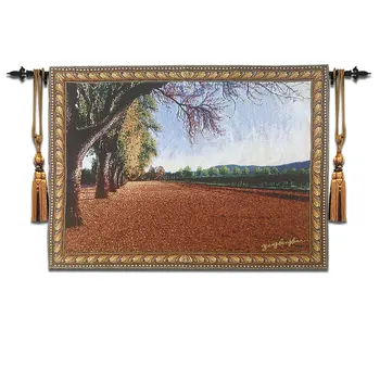 

100x135cm Scenic Landscape Wall Tapestry Aubusson Belgium Wall Carpet Modern Home Decoration Wall Hanging Decorative Tapestries