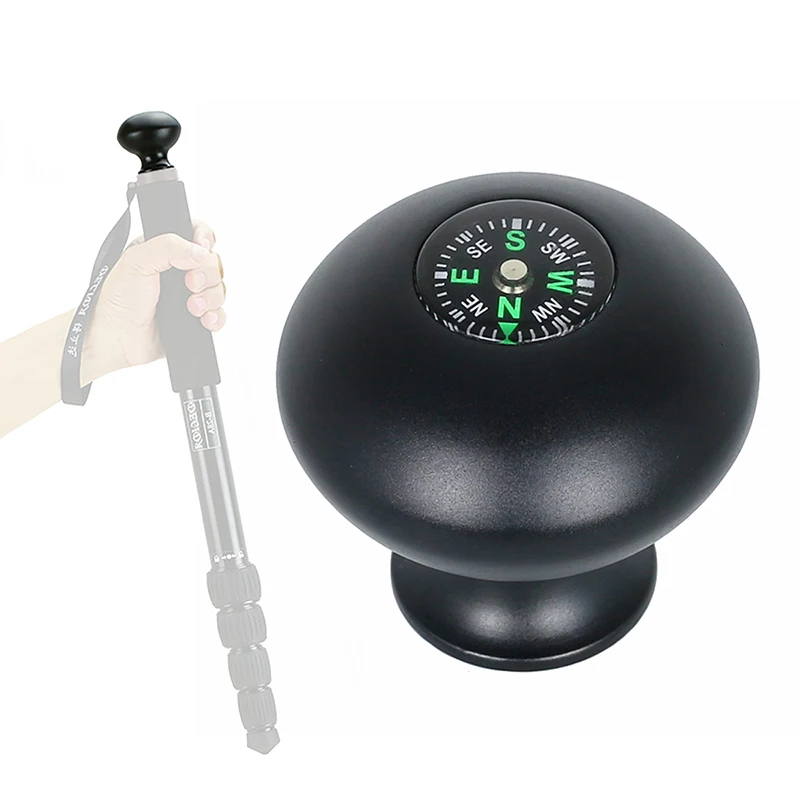 Aluminum Metal Walking Stick Head for Camera Monopod Tripod with