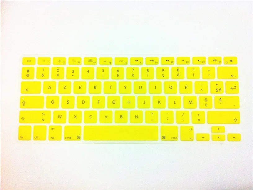 Juste de clavier en silicone AZERTY français US, film protecteur pour Apple  MacPlePro Air avec Retina