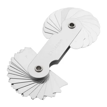 

DRELD Stainless Steel R7-14.5mm Radius Fillet Gauge Gage Measuring Tool External Internal Concave Convex Measuring Gauging Tool