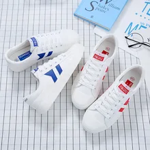 

2018 Women vulcanized sneakers breathable flat casual white shoes woman spring and autumn canvas shoes white