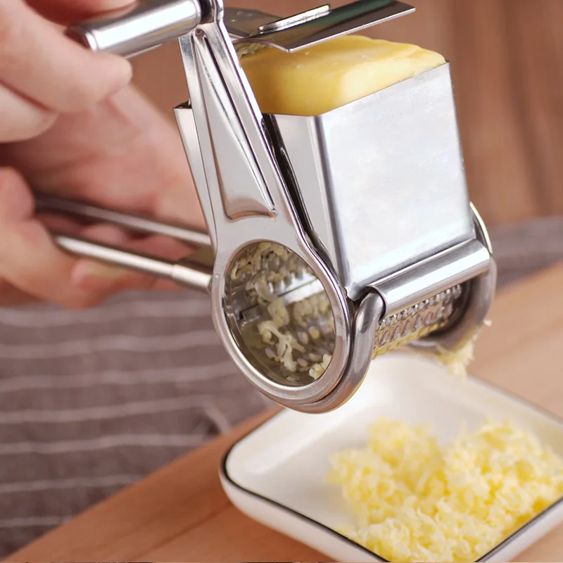 High Quality Stainless Steel Multi function Hand cranked Grinder Cheese Grater Cheese Planer