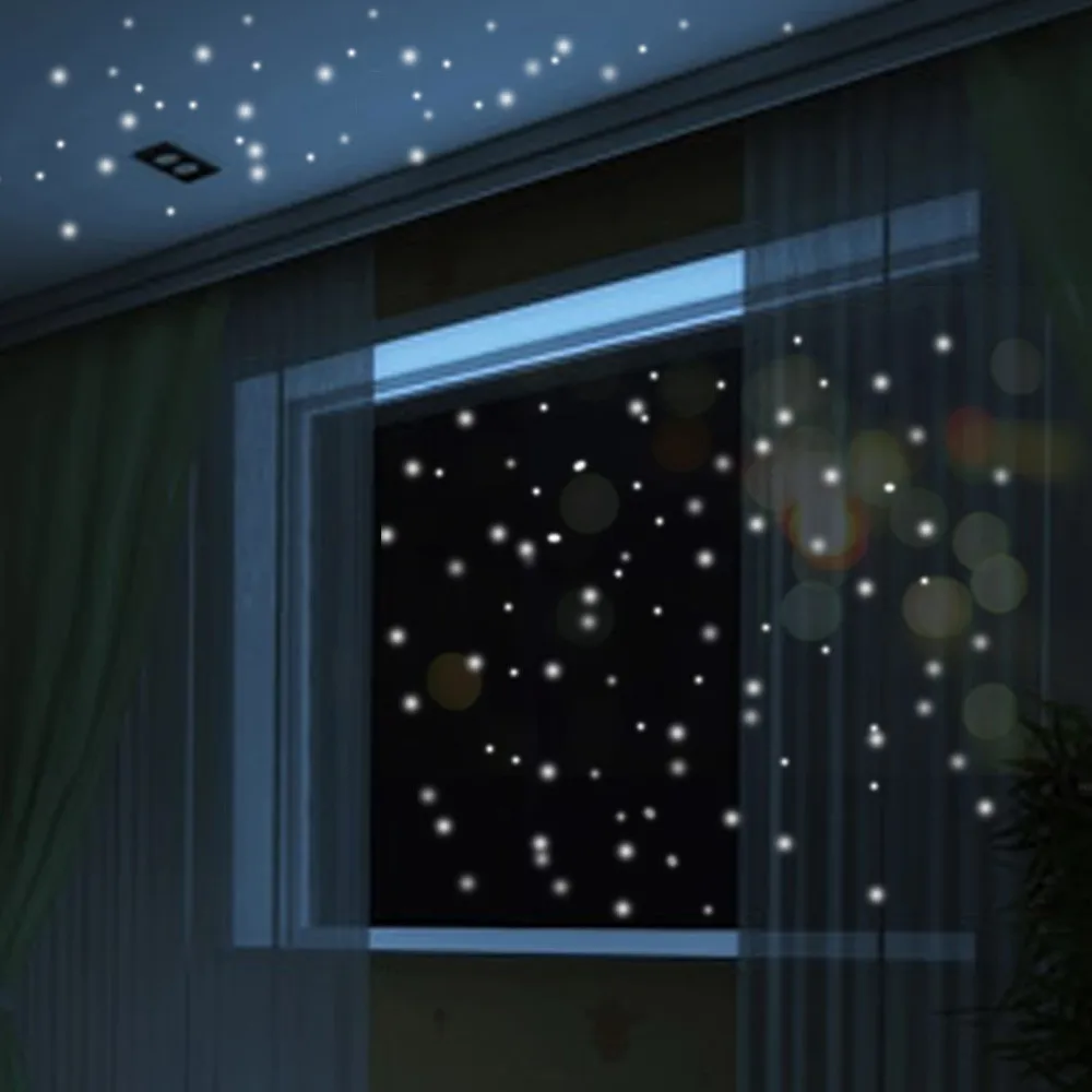 2 набора, 407 шт, Звездные наклейки на стену, светится в темноте, Звездные наклейки на стену, 103 шт, звездная луна, светящийся детский Декор комнаты обои, плакат