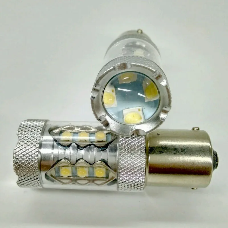 2 шт. супер яркий белый светодиод SMD 1156 Ba15s P21W 1156P 12V стоп-сигнал резервный задний