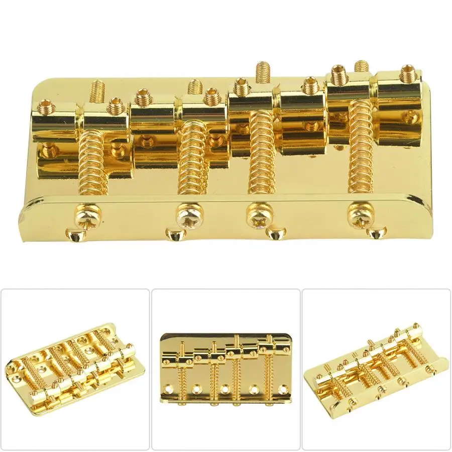 Качество металла 4 струны электрогитары мост Tailpiece хвостовой части набор аксессуаров 80 мм аксессуары для гитары