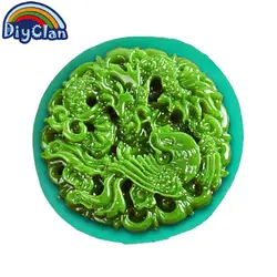 Китайский стиль Круглый jade ювелирные изделия diy Смола Декоративные ремесло силиконовые формы для эпоксидной смолы для изготовления