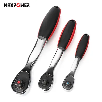 

Maxpower 1pc 1/4 inch 3/8 inch 1/2 inch Ratchet Wrench High Torque A Type Wrench For Socket Cr-v Quick Release Repair Tools B4