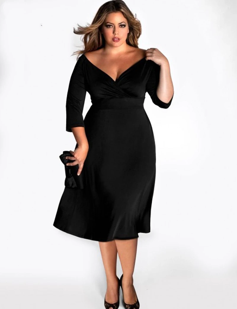 Buy New fashion 2015 summer dress women work wear midi