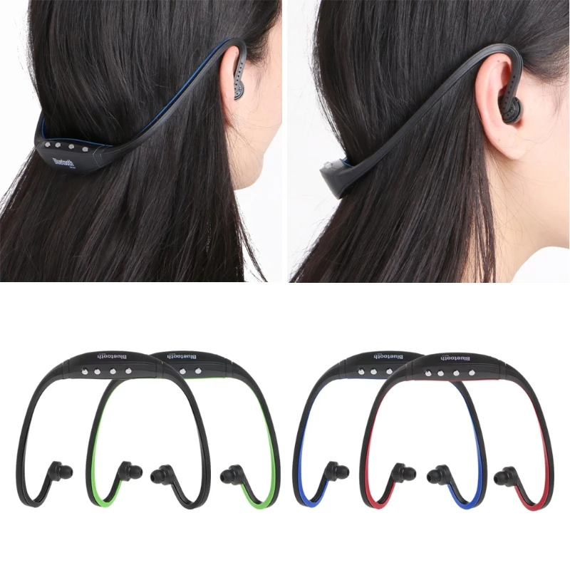 OOTDTY BS17 Bluetooth наушники гарнитура Музыка Спорт TF слот FM радио вождения бег