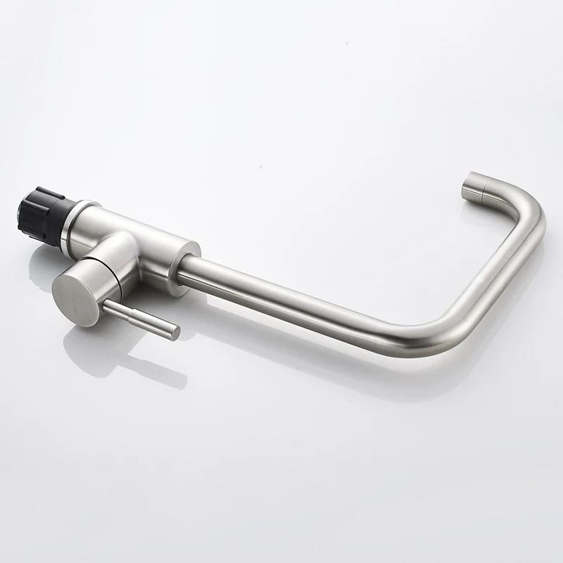  ROVATE 360 Degree Swivel Kitchen Faucet 304 Stainless Steel Brushed Nickel Hot and Cold Single Leve - 4000025383390