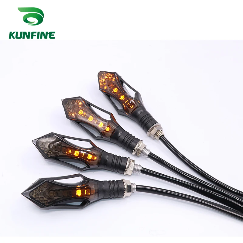 

Universal moto flowing water flicker led motorcycle motor Sequential LED turn signal Indicators Amber light lamp Flexible bent