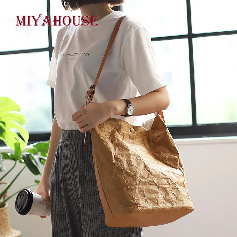 Miyahouse خمر قماش حقيبة كتف ل الإناث 2019 عارضة بلون حقيبة المرأة الأزياء أضعاف مفتوحة جيب حقيبة يد للتسوق