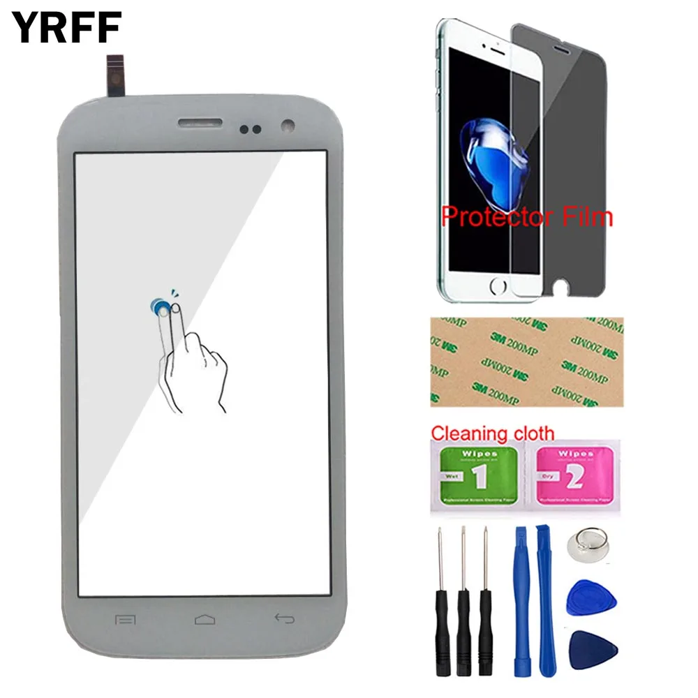 

YRFF 5'' Phone Touch Screen Digitizer Panel For Wiko Darknight Touch Screen Digitizer Panel Tools + Protector Film Adhesive