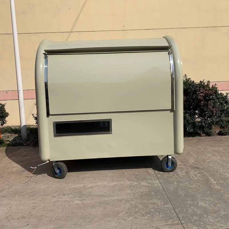  KN-220E mobile food carts/trailer/ ice cream truck/snack food carts with 4 pneumatic/Inflatable tir