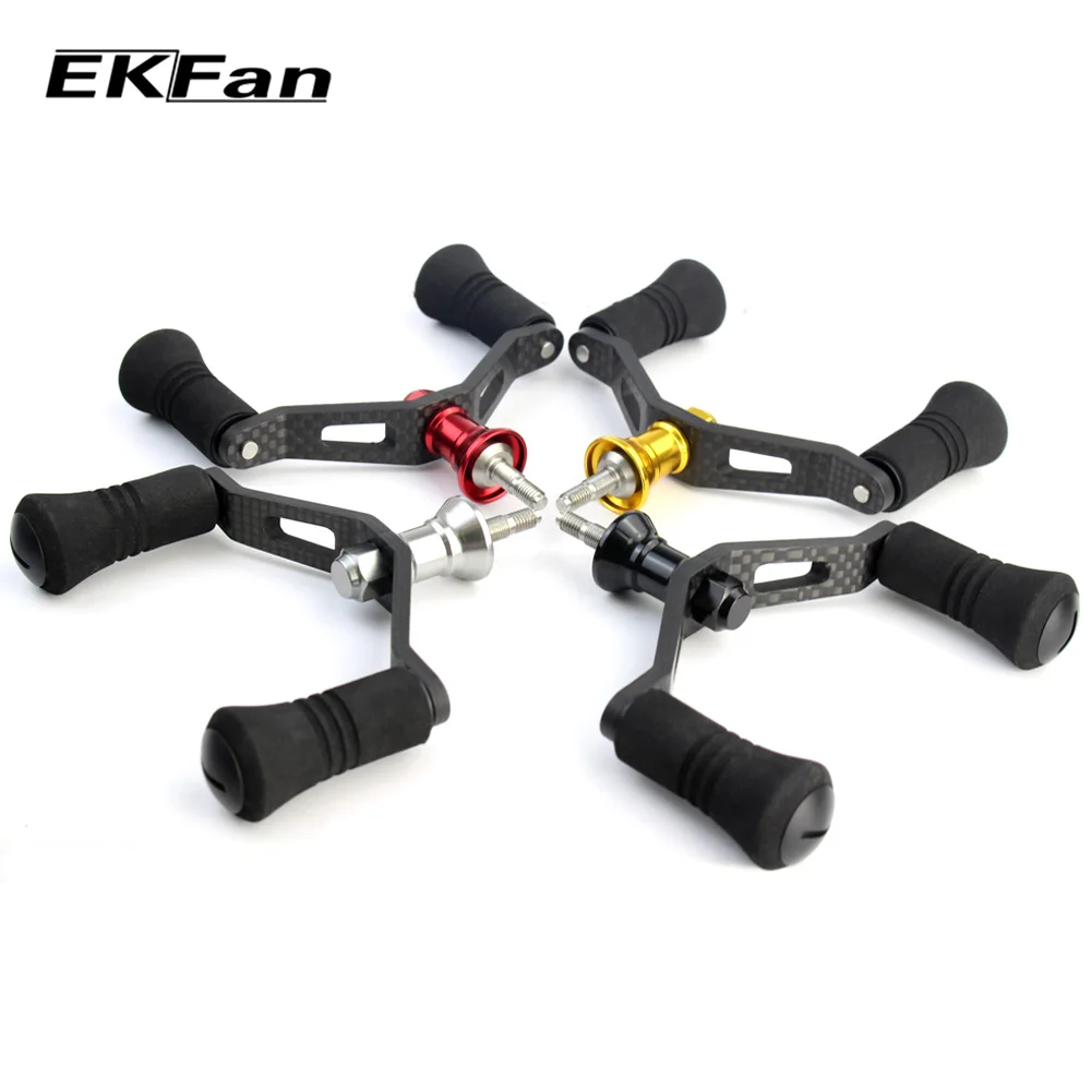 Fiação de Fibra de Carbono do Punho e Botões de Eva Equipamento de Pesca Eva de Alta Ekfan Fishing Reel Handle 2000-5000 de Alta Qualidade Acessório Fit 3 Carretilhas de pesca