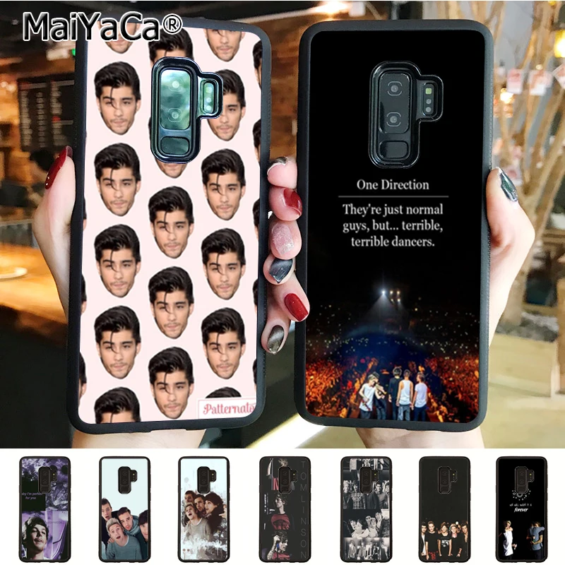 MaiYaCa One Direction 1d Louis Tomlinson Protective black silicone soft Case for samsung galaxy s6 edge s5 s7 s8plus s9plus case