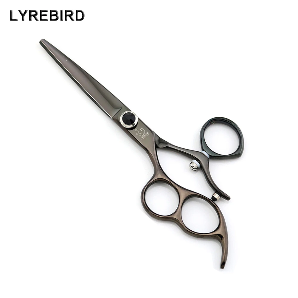 Buy Left hand hair shears 6 INCH 180 swivel Black