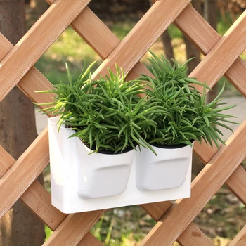 

Two colours automatic absorption water plant wall plastic flower pot home and garden