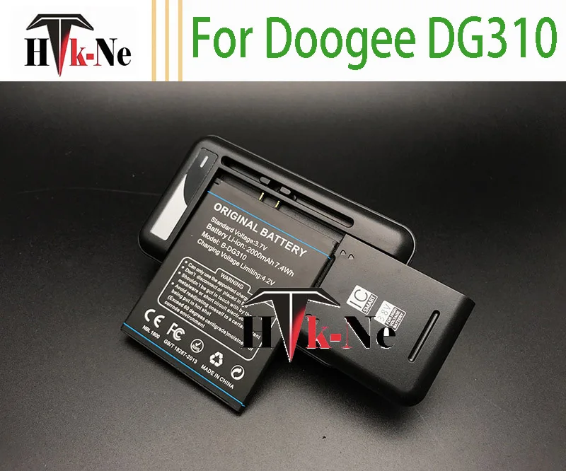 B-DG310 Батареи Для Doogee DG310 Высокое Качество 2000 мАч Литий-Ионная Замена + Настольный