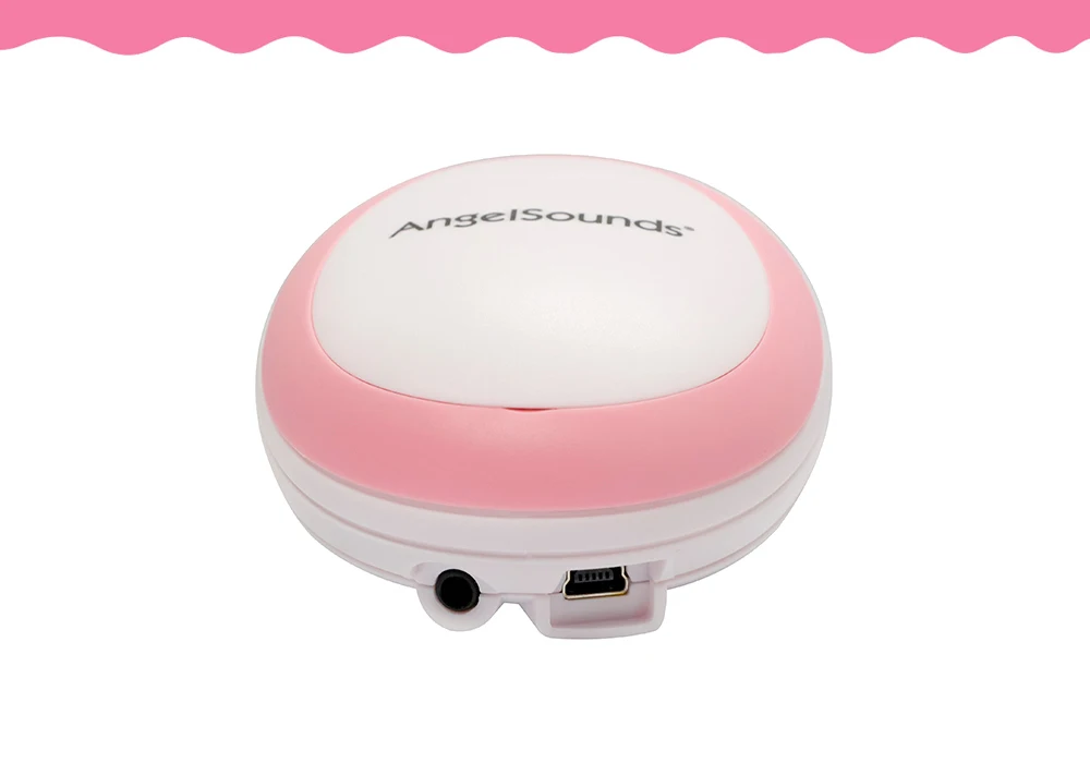 Портативный фетальный допплер детский звук ангел сердцебиение монитор для беременных наушники USB кабель розовый/зеленый