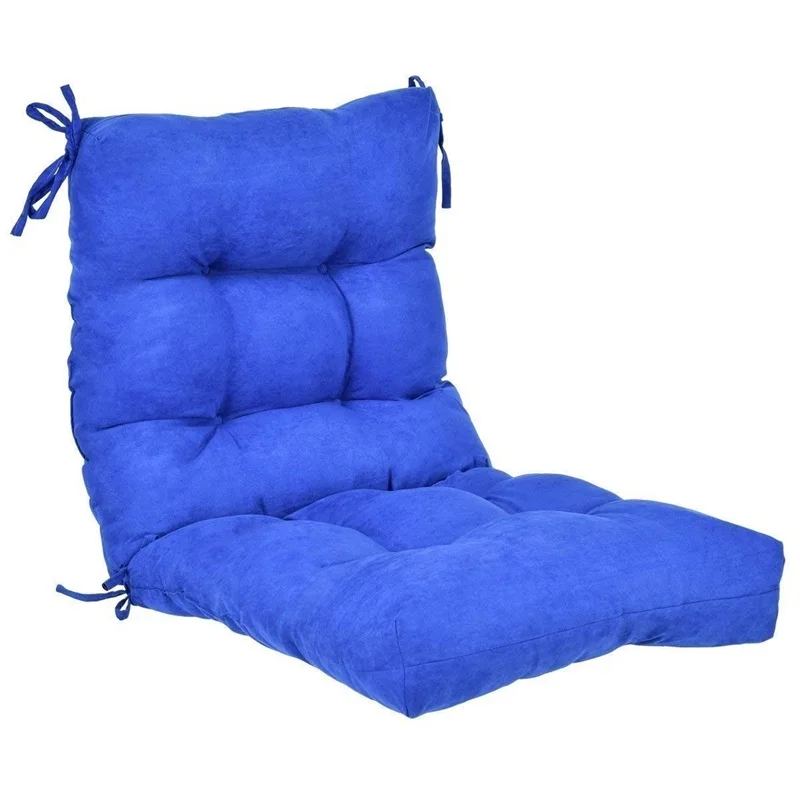 

42" Indoor Outdoor Tufted Chair Cushion Overstuffed Construction Suede Fabric Cushion with Superior PP Cotton HT0978
