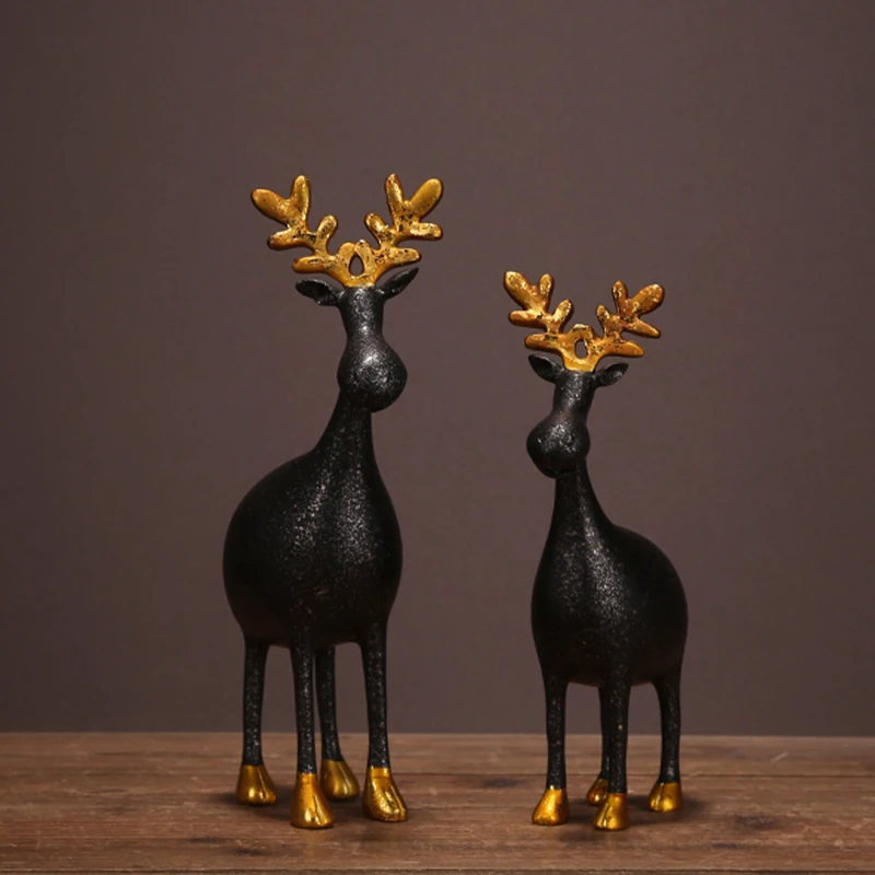 resin reindeer statue