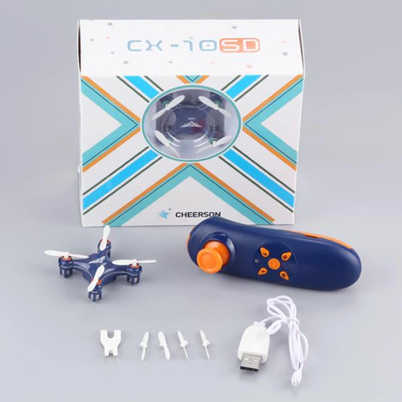 CHEERSON CX 10SD CX 10SD RC Helicopter 2 4G 4CH 6 Axis Mini Drone with LED