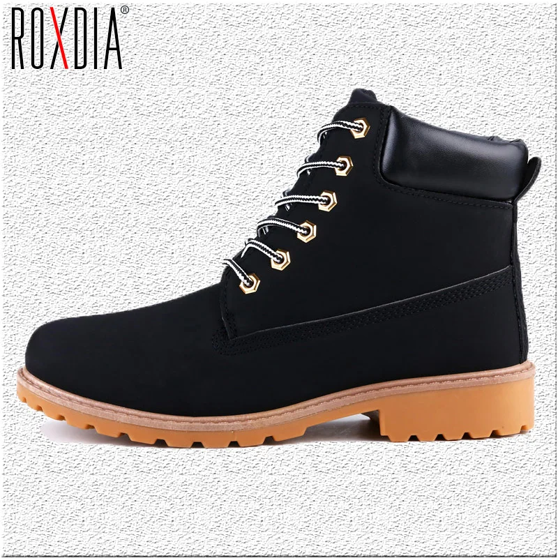 ROXDIA Autumn Winter Women Ankle Boots New Fashion Woman Snow Boots For Girls Ladies Work Shoes