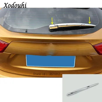 

For Nissan X-Trail XTrail T32/Rogue 2014 2015 2016 Car Body Trim ABS Chrome Rear Glass Wiper Nozzle Cover Tail Window Frame Lamp