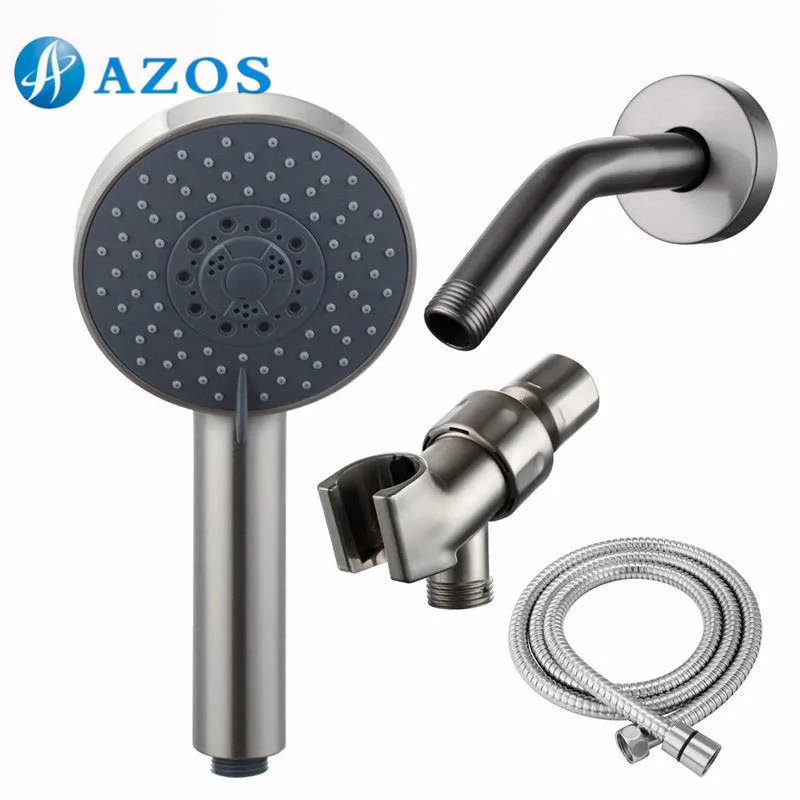 Bath Five Function Handheld Shower Head with Extra Long Hose and Shower