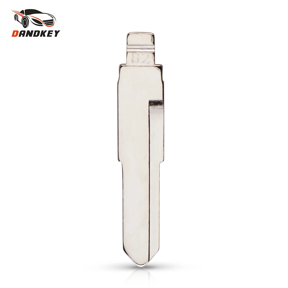 

Dandkey Universal Type 82# Metal Blank Flip Folding Key Blade For KD Remote NO.82 Uncut Blade For New WuLing 6390