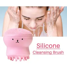 Малый форма осьминога силиконовая щетка для чистки лица глубокий кисточка для чистки пор Exfoliator Очиститель для лица Уход за кожей удаление ороговевшей кожи