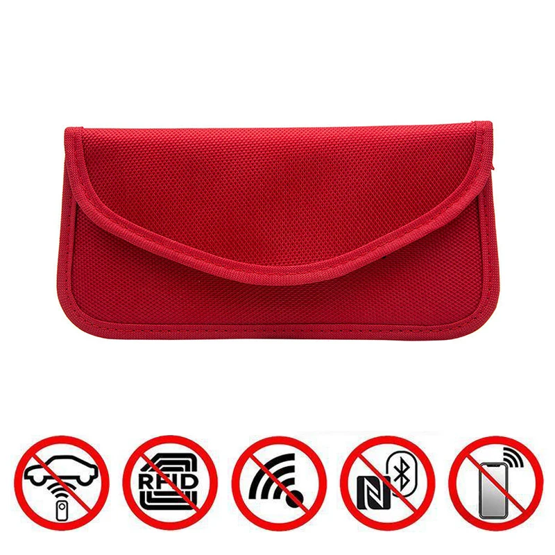 

Car Key Fob WIFI/GSM/LTE/NFC Signal Guard Blocker Radiation Bag For Card Phone