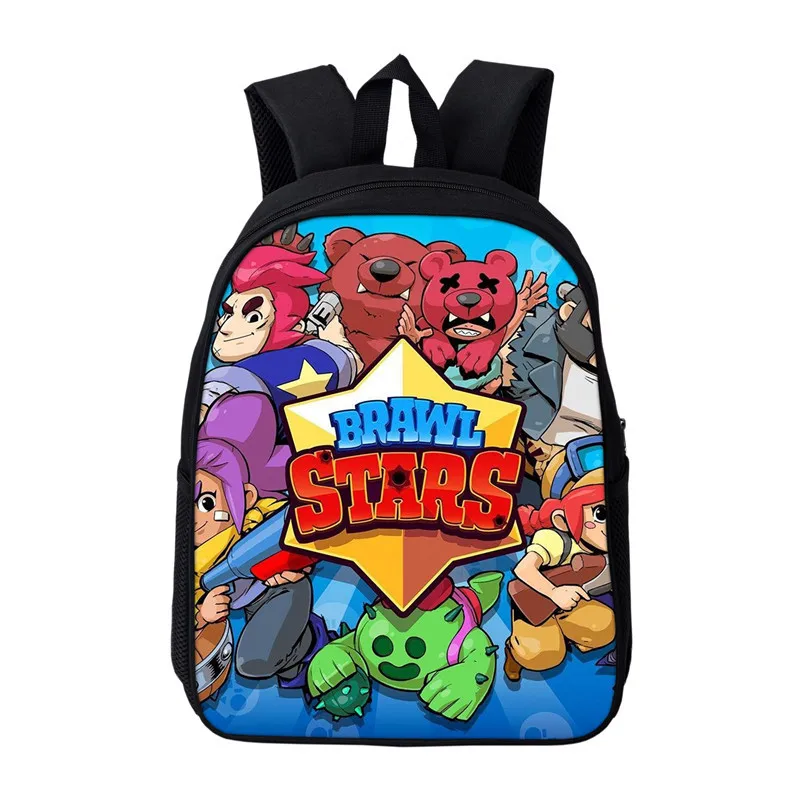 

Back to School 2019 New Fashion Brawl Stars Backpack 16 inches Children Student Book Backpack Daily Backpack Cartoon Mochila