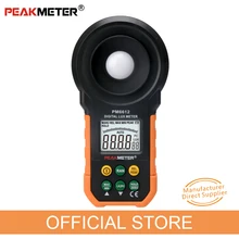 Official PEAKMETER PM6612 Digital Analog Bar Light Lux Meter 200000 Handheld for Measuring