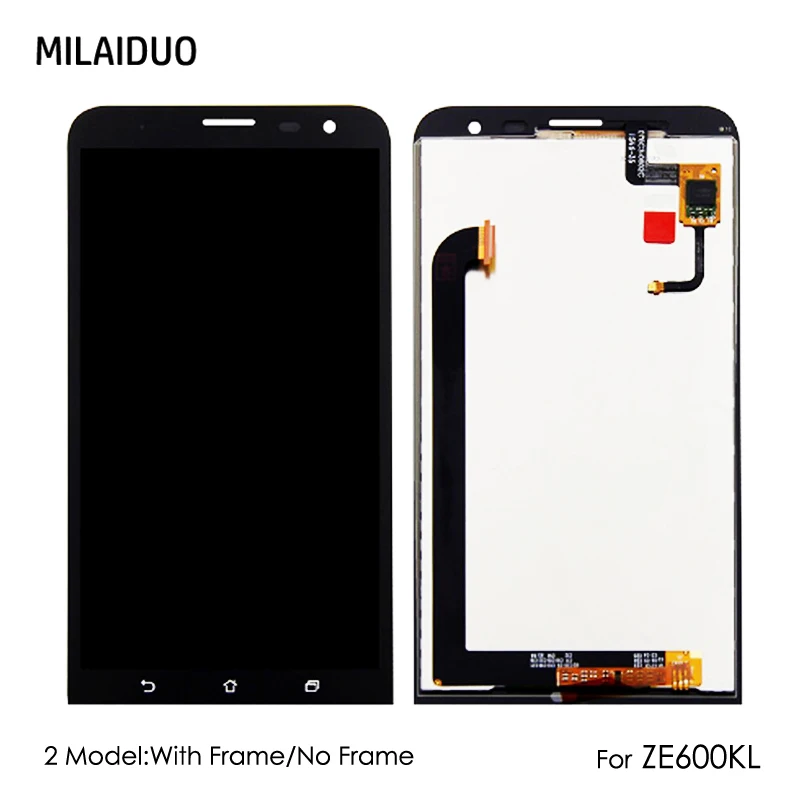 

Original LCD Display For ASUS ZenFone 2 Laser ZE600KL Touch Screen Digitizer Assembly Replacement Parts with Frame 6.0''