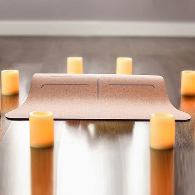 TPE+Cork Non-slip Yoga Mat Fitness Mats Position Line Eco-friendly Natural Cork Yoga Mattress Pilates Mat Exercise Training Mats TPE+Cork Non-slip Yoga Mat Fitness Mats Position Line Eco-friendly Natural Cork Yoga Mattress Pilates Mat Exercise Training Mats