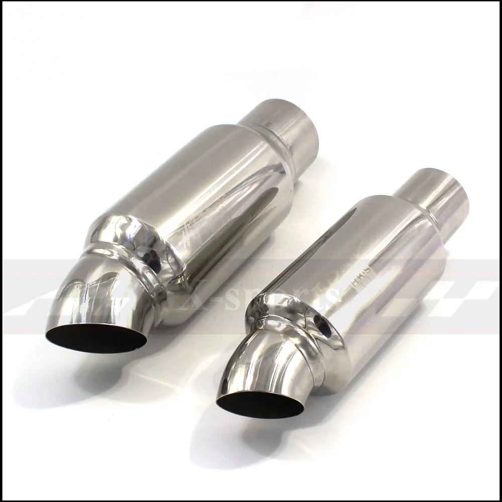 Car exhaust pipe Muffler tail pipe High Quality Universal Stainless steel 304 Length 245mm of 270mm Interface: 51mm 63mm