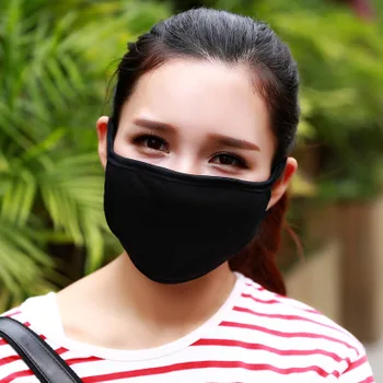 

2019 Newest 50 Pc Cotton Black Health Cycling Anti-Dust Mouth Face Mouth-Muffle Face Masks Women Men Fashion Mask Accessory