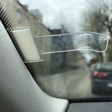 Transparente de 2 uds coche de plástico para tique de estacionamiento abrazadera 7,5x4x0,10 cm boleto Clip soporte de plástico en Stock para aparcamiento de Bill