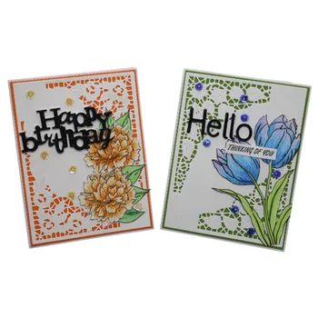 

Flowers Covers Metal Cutting Dies For DIY Scrapbooking Card Making Album Stencil Embossing Clear Stamps And Dies Sets 2019