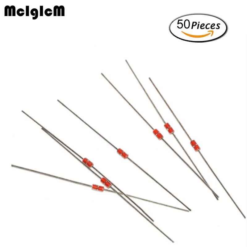 

MCIGICM 50pcs thermistor ntc thermistor mf58 100k ohm 10k 50k 3950