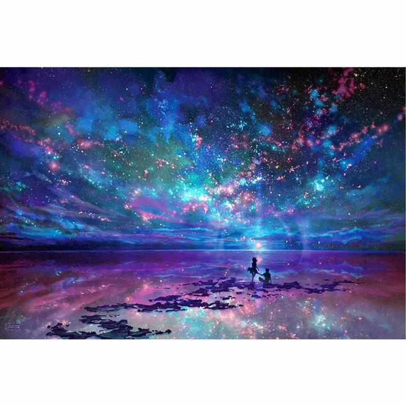 DIY Diamond Painting Cross Stitch Star Universe Rhinestone Crystal Needlework Diamond Embroidery Full Diamond Decorative