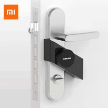 Новейший Xiao mi jia Sherlock M1 mi jia умный дверной замок без ключа отпечатков пальцев+ пароль Умный Замок работа с mi Home приложение управление телефоном