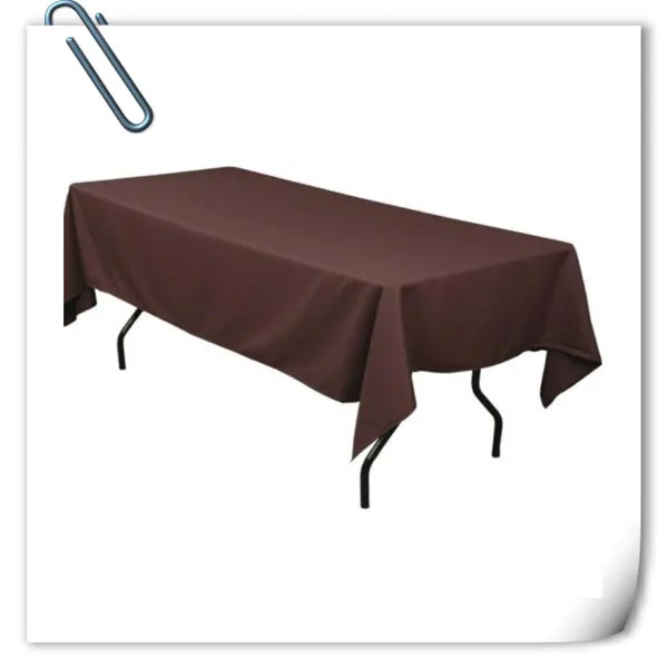 Big Discount !!! 10pcs 150*320cm Rectangle Brown table cloth 180GSM For