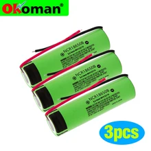 New 18650 battery 3400mah 3.7v lithium battery for NCR18650B 3400mah Suitable for Panasonic flashlight battery+ diy line