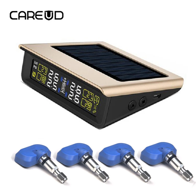 Система контроля давления в шинах TPMS Golden Solar CAREUD T86 с 4 внутренними/внешними